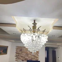 دوعدد لوستر|لوستر و چراغ آویز|رشت, فلسطین|دیوار