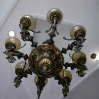 لوستر|لوستر و چراغ آویز|تهران, مینابی|دیوار