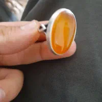 انگشتر نقره مردانه عقیق یمن سرخ|جواهرات|باقرشهر, |دیوار