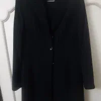 کت شلوار مشگی راه راه طلایی جنس کرپ سایز ۴۲