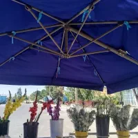 سایبان چتری  پایه کنارجک دار بزرگ