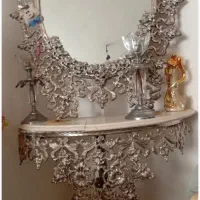 اینه و شمعدان و کنسول|آینه|ساری, |دیوار