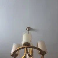 لوستر طلایی کلاسیک ،بدون هیچ ایراد|لوستر و چراغ آویز|لنجان, |دیوار