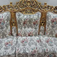 مبلمان سلطنتی ،مبل استیل ۹نفره به همراه میز|مبلمان خانگی و میز عسلی|تهران, صد دستگاه|دیوار