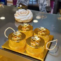 ظرفپذیرایی سینی بهمراه چهارپیاله دربدار سرواماراتی|ظروف سرو و پذیرایی|مشهد, امام رضا (ع)|دیوار