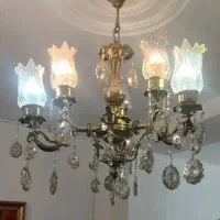 لوستر گل لاله 3شاخه|لوستر و چراغ آویز|ملارد, |دیوار