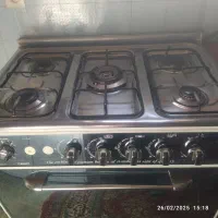 اجاق گازصفحه استیل پنج شعله کاملاسالم|اجاق گاز و لوازم برقی پختوپز|خزل, |دیوار