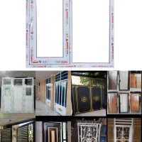درب پنجره آهنی پی وی سی pvc  گراژ مغازه کد 9002