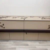 میز منشی و صندلی انتظار چوبی و شیک