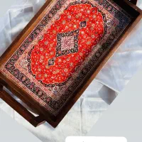 سینی چوبی روکش رزین اپوکسی