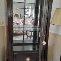 بوفه ویترین چوبی