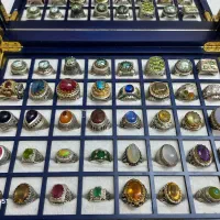 ۴۰عدد انگشتر نقره جواهری و کلکسیونی