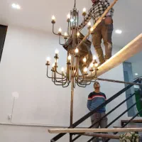 لوستر فلزی باغ،ویلا،تولید امیران باقری