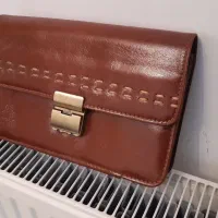 کیف دستی چرم پلو بهمراه یک کیف پول|کیف، کفش، کمربند|رشت, پیرکلاچای|دیوار