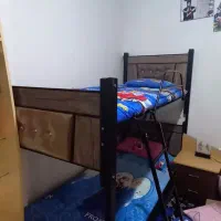 تخت دو طبقه فلزی|تخت و سرویس خواب|گلبهار, شهر جدید گلبهار|دیوار