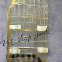 قفس بزرگ پرنده طلایی ۵درب