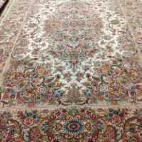 فرش  60 رج خطیب کف متن و حاشیه ابریشم