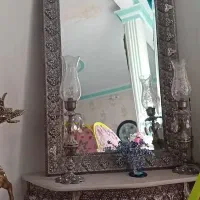 آینه شمعدان برنز