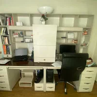 میز تحریر خانگی وهم اداری،کتابخانه، جای پرینتر کیس