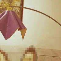 آباژور ایستاده در حد نو کرمی رنگ