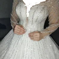 لباس عروس کارشده و جذاب