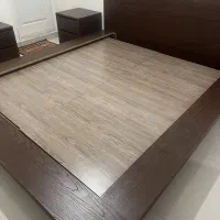 تخت خواب 2 نفره با کمد چوب ام دی اف