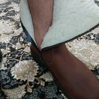 باسلام یک‌جفت‌پوتین‌چرم‌خالص‌ مردانه‌بزرگ‌پا|کیف، کفش، کمربند|گنبد کاووس, |دیوار