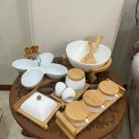 ظروف چوب سرامیک برند سیلویا نونو مناسب جهیزیه|ظروف سرو و پذیرایی|تهران, خرمشهر|دیوار