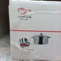قابلمه استیل پارس‌خزر ۸.۵ لیتری  نو در کارتن|ظروف پخت‌وپز|تهران, شهرک شریعتی|دیوار