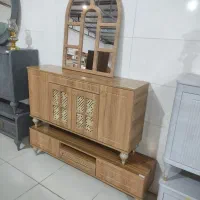 آینه کنسول حصیری|بوفه، ویترین، کنسول|یزد, |دیوار