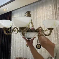 لوستر ۶ شاخه حبابدار بزرگ و شیک