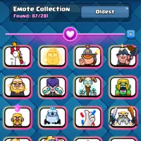 اکانت کلش رویال با ایموت های کمیاب ۹ ساله