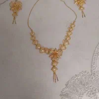 سرویس گردنبند و دستبند و گوشواره نو