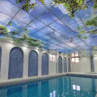 سقف کاذب مشبک + دیوارپوش + TV وال + ماربل شیت شیت