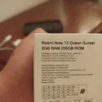 شیائومی نوت13 256GRam8 4G|موبایل|اسفراین, |دیوار