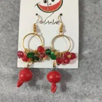 لوازم یلدایی گوشواره دستبند پک پیش دستی لیوان|صنایع دستی و سایر لوازم تزئینی|محمدیه-قزوین, |دیوار