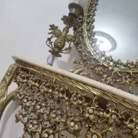 آیینه برنجی زیبا|مبلمان خانگی و میز عسلی|بروجرد, |دیوار