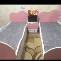 دو عدد تخت تک نفره دخترانه