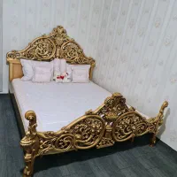تخت دونفره سلطنتی چوبی
