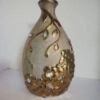 گلدان طرح دار شیشه ایی|صنایع دستی و سایر لوازم تزئینی|تهران, آشتیانی|دیوار