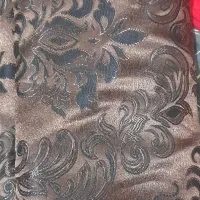 دو عدد پارچه پرده قهوی
