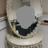 آینه و شمعدان  با پایه