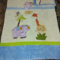 ست روتختی ۲ تیکه کودک مخمل گل برجسته