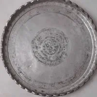 سینی مجمع مسی عتیقه قدیمی و کنگره‌دار