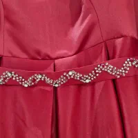 لباس مجلسی پیراهن مجلسی قرمز شب یلدا زرشکی|لباس|قیامدشت - خاورشهر, |دیوار