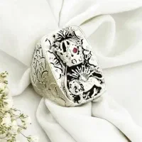 انگشتر نقره شیرو خورشید