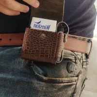 کیف سیگار و فندک کمری چرم‌ طبیعی گاوی دستدوز|کیف، کفش، کمربند|نجف‌آباد, ویلاشهر|دیوار