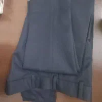 شلوار پارچه ای سورمه ای پسرانه نو