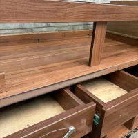 میز مغازه MDF با ویترین شیشهای آماده استفاده|فروشگاه و مغازه|بابل, |دیوار