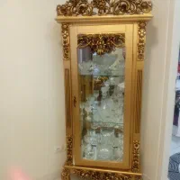 بوفه منبت کاری شده طلایی چوبی|بوفه، ویترین، کنسول|تهران, جیحون|دیوار